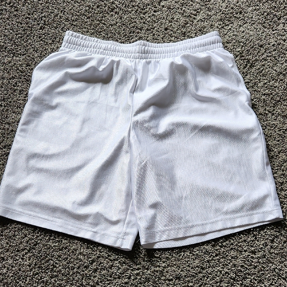 White Men's Athletic Shorts